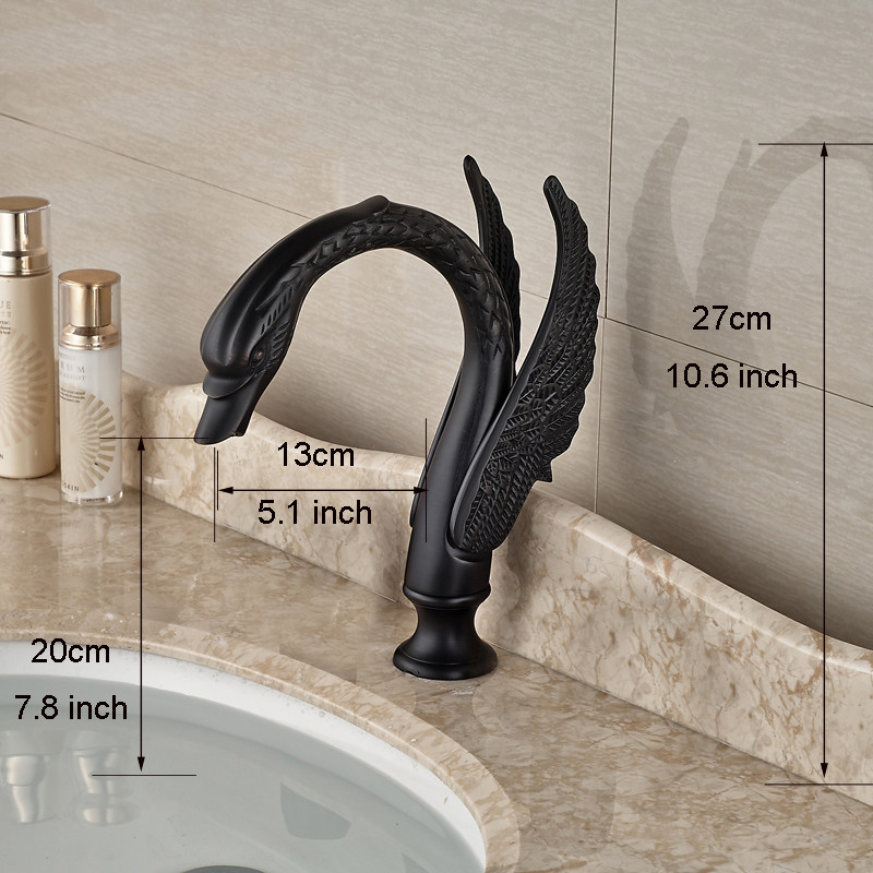 Genoa Swan Dual Handle Bathroom Sink Faucet 