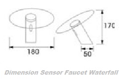 Automatic Sensor Waterfall Faucet B518 (also available in ORB & Gold Finish)