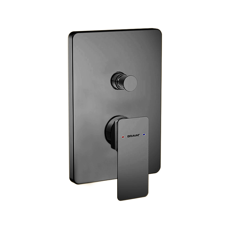 Bravat-Solid-Brass-Square-Shower-Mixer-Control