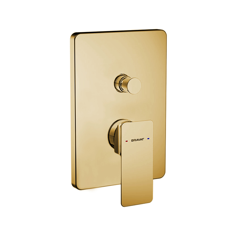 Bravat-Solid-Brass-Square-Shower-Mixer-Control