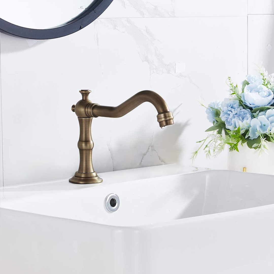 Hotel-Antique-Finish-Touchless-Faucets