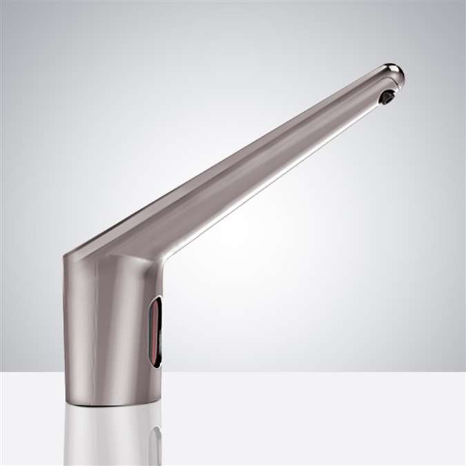 Automatic Infrared Long Neck Brushed Nickel Sensor Soap Dispenser