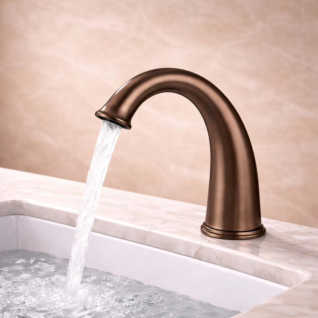 Dax light oil rubbed bronze infrared automatic electronic commercial faucet