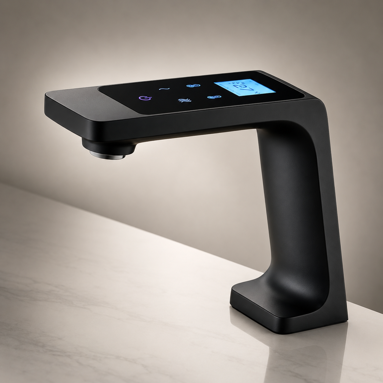 Sierra Digital Touch Commercial Motion Sensor Faucet application card for high-traffic public restroom design