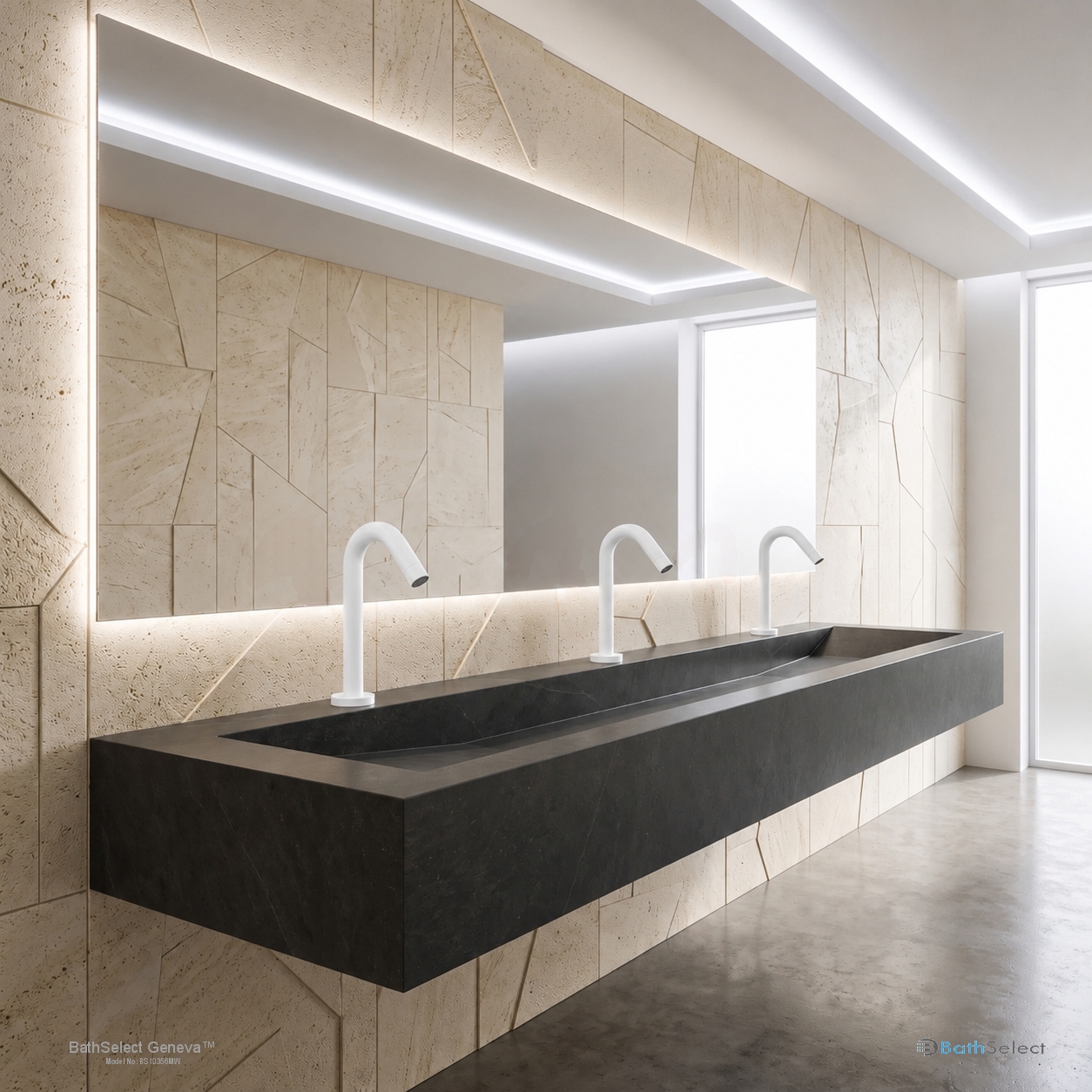 BathSelect Geneva Matte White Smart Touch Sensor Faucet alternate view