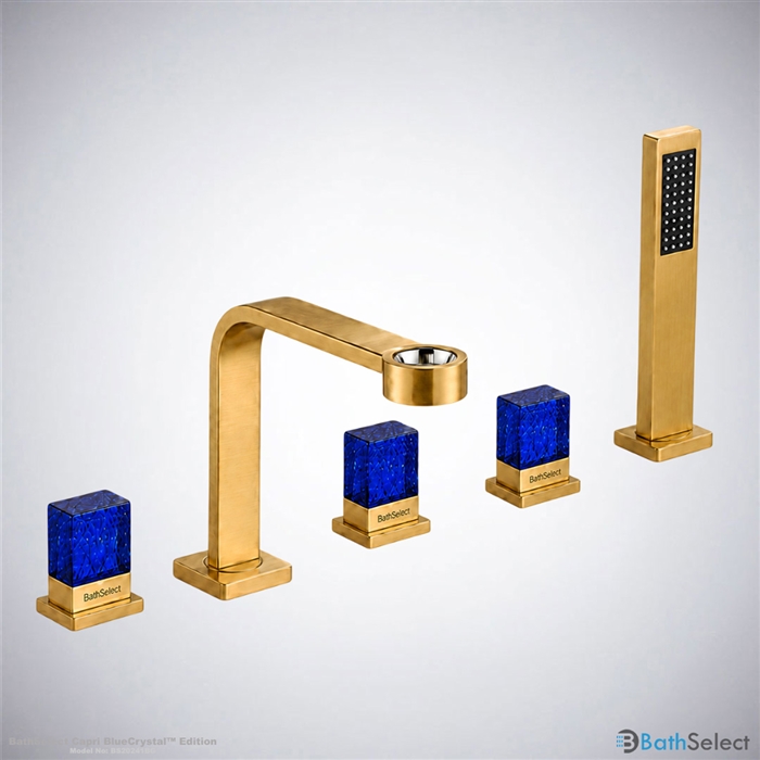 BathSelect BS20241 Brushed Gold Bathroom Faucet