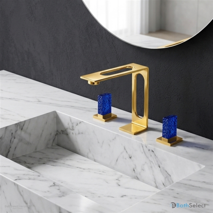 BathSelect brushed gold wall faucet finish care