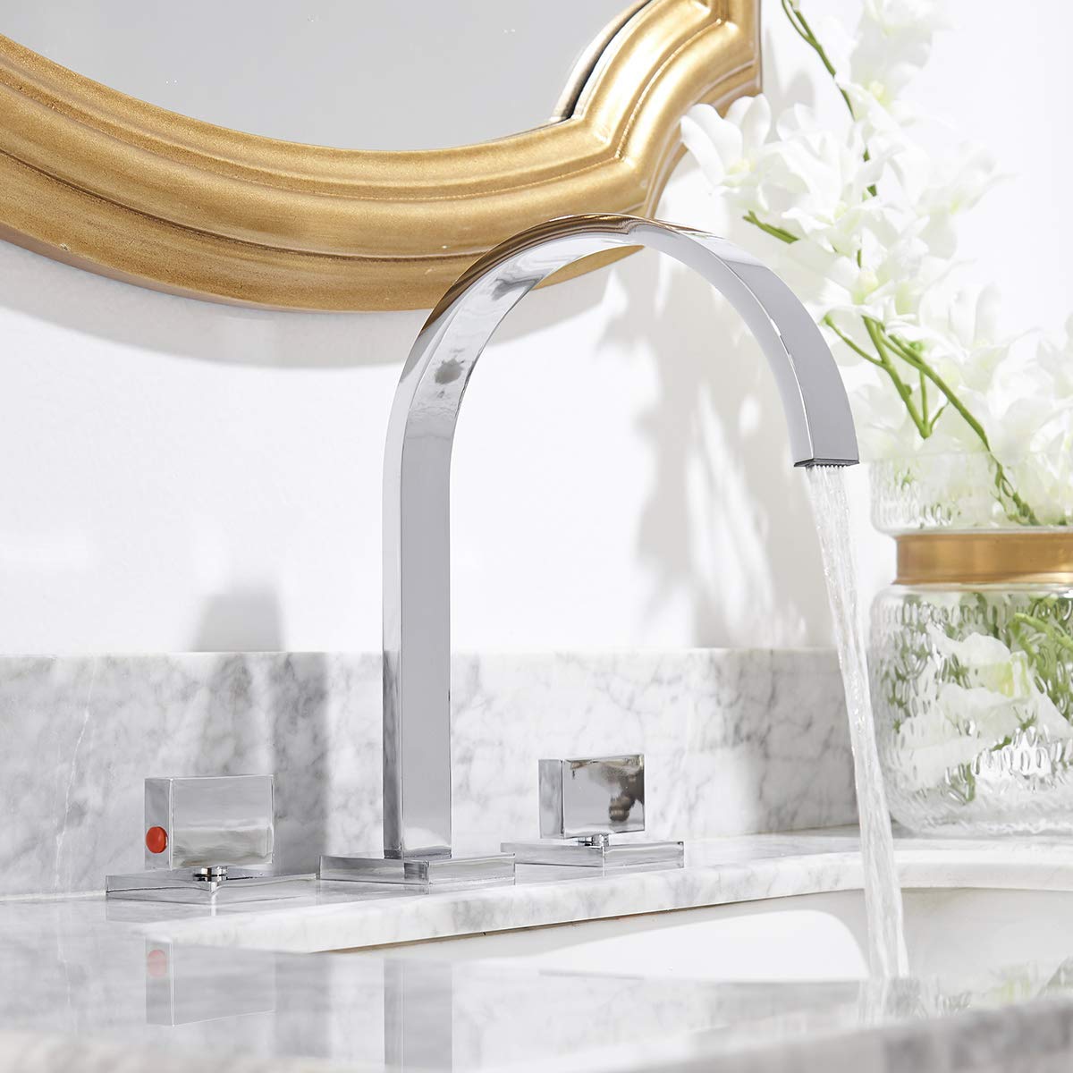 Florence Dual Handle Solid Brass Bathroom Sink Faucet