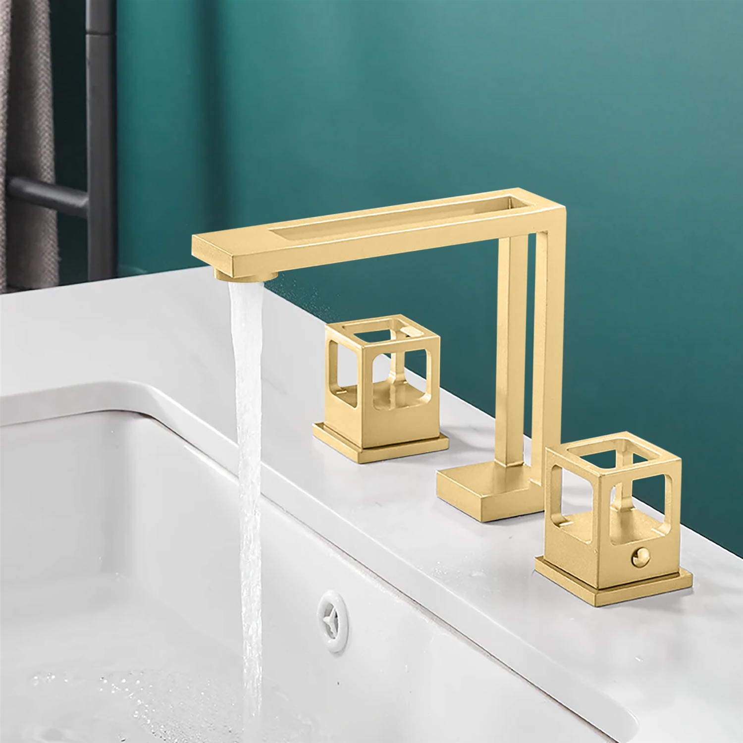 BathSelect BS7756BG Brushed Gold Bathroom Faucet
