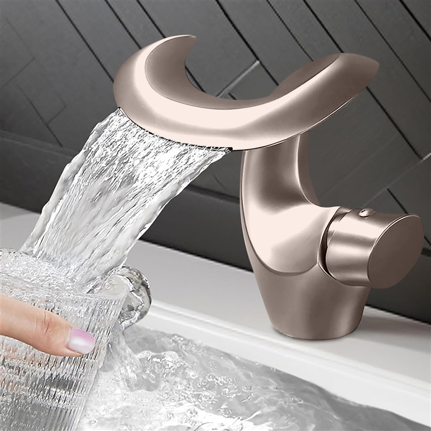 BathSelect BS7758BN Brushed Nickel Bathroom Faucet
