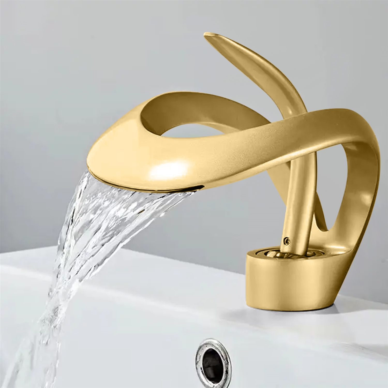 BathSelect BS7759BG Brushed Gold Bathroom Faucet