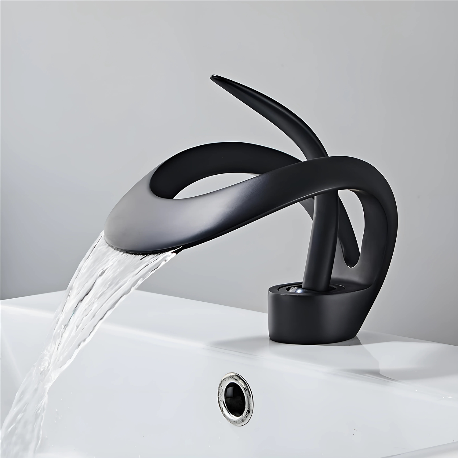 BathSelect BS7759MB Matte Black Bathroom Faucet