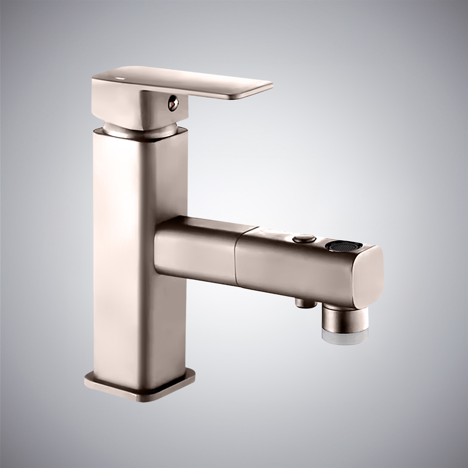 BathSelect Wingles Brushed Nickel Hot and Cold Basin Faucet