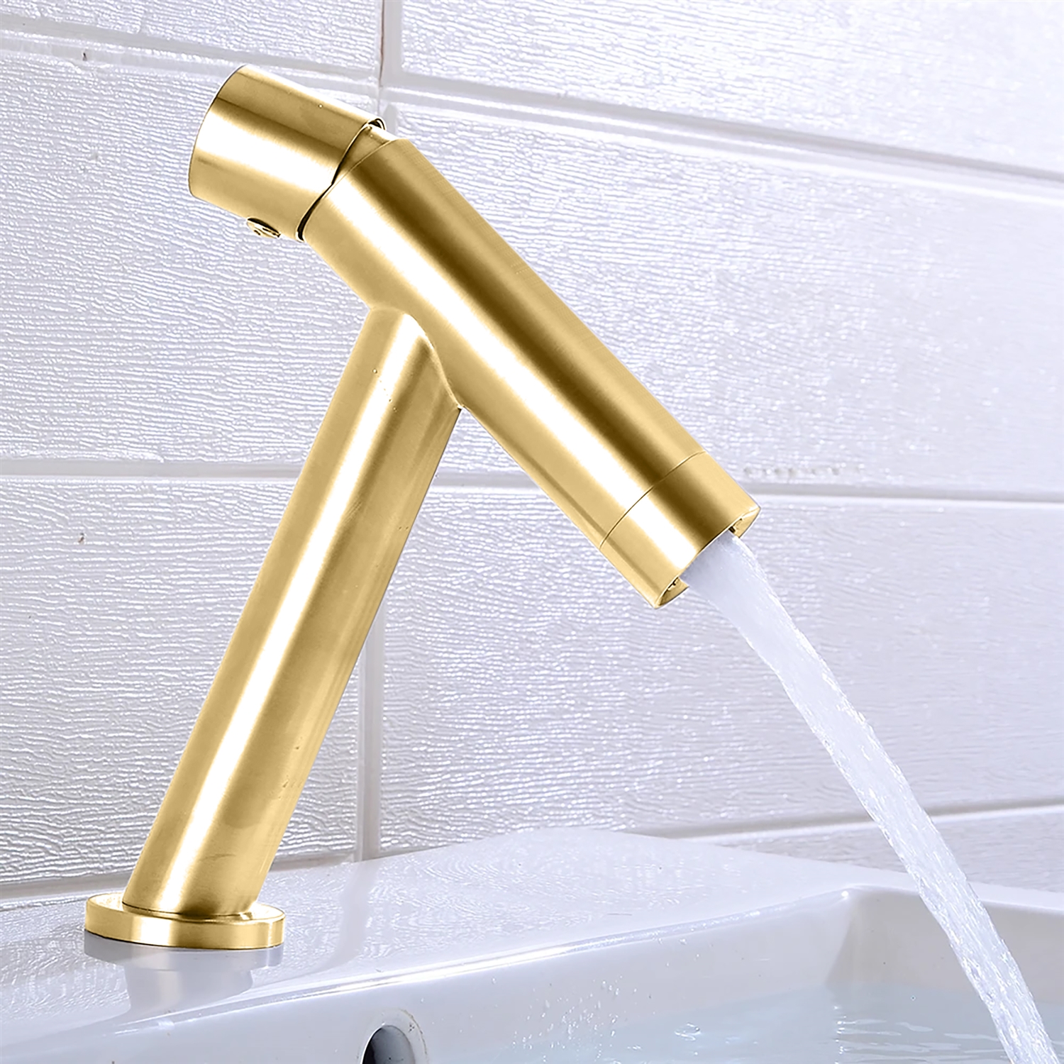 BathSelect BS7768BG Brushed Gold Bathroom Faucet