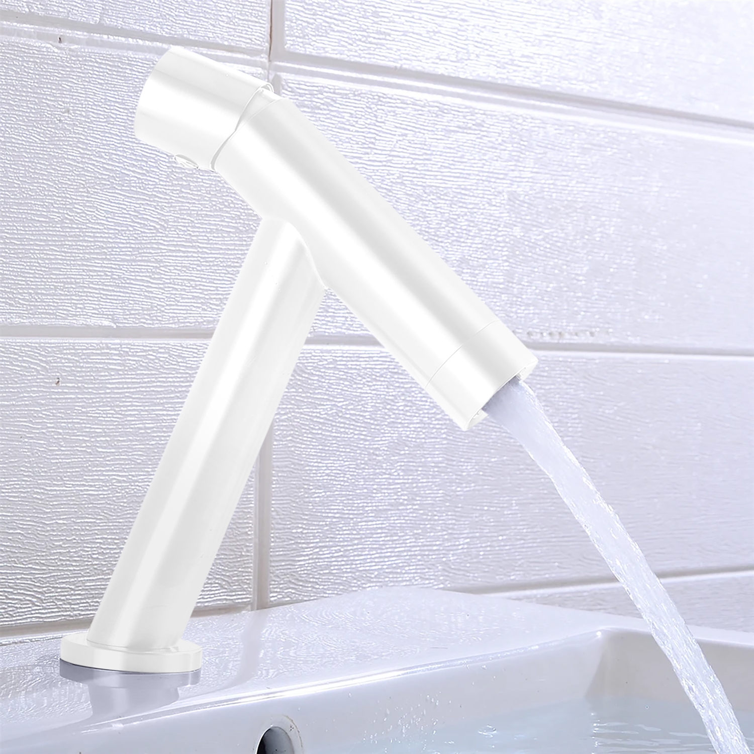 BathSelect BS7768MW Matte White Bathroom Faucet