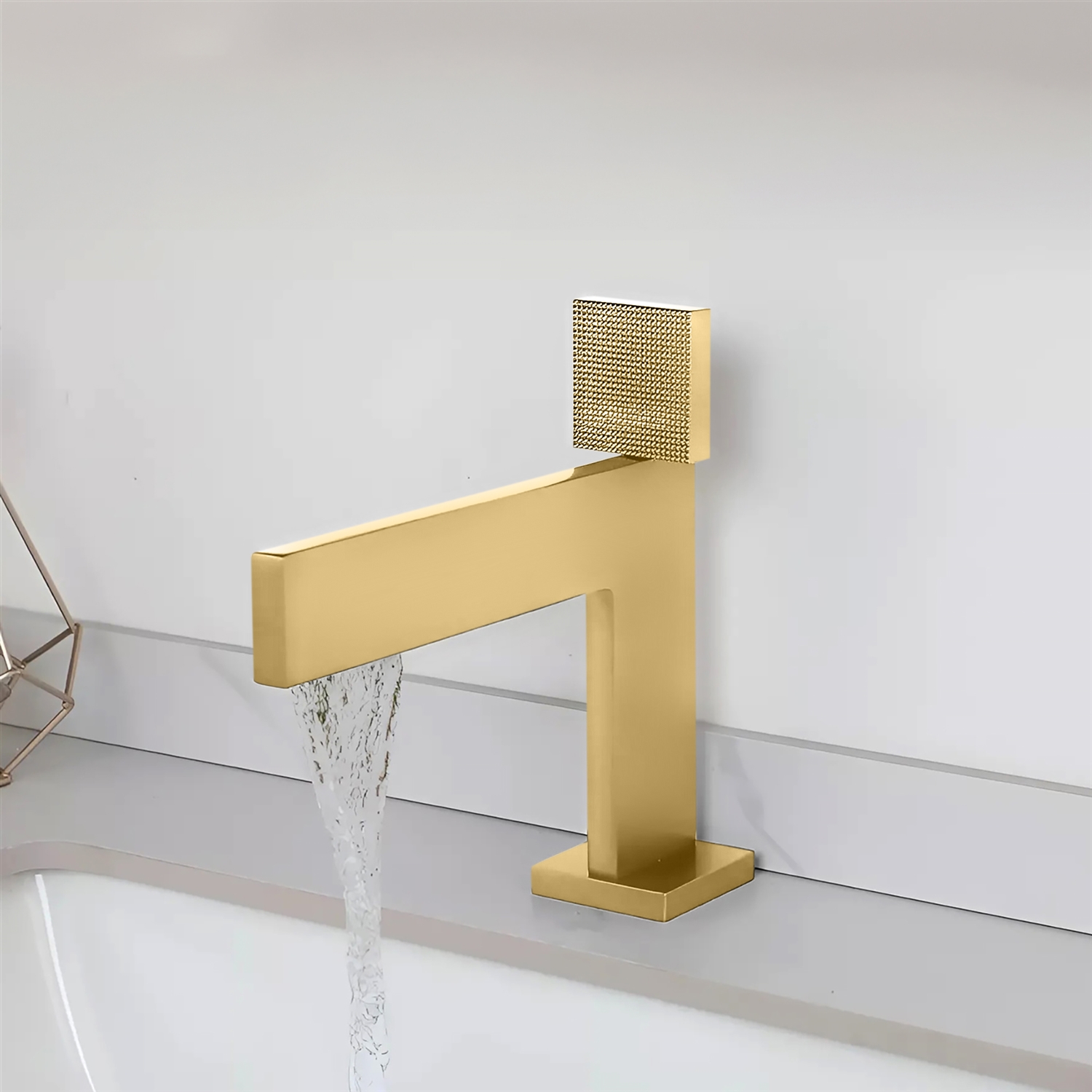BathSelect BS7770BG Brushed Gold Bathroom Faucet