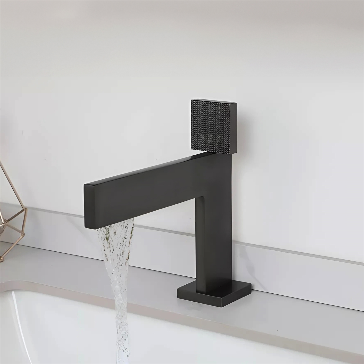 BathSelect BS7770MB Matte Black Bathroom Faucet