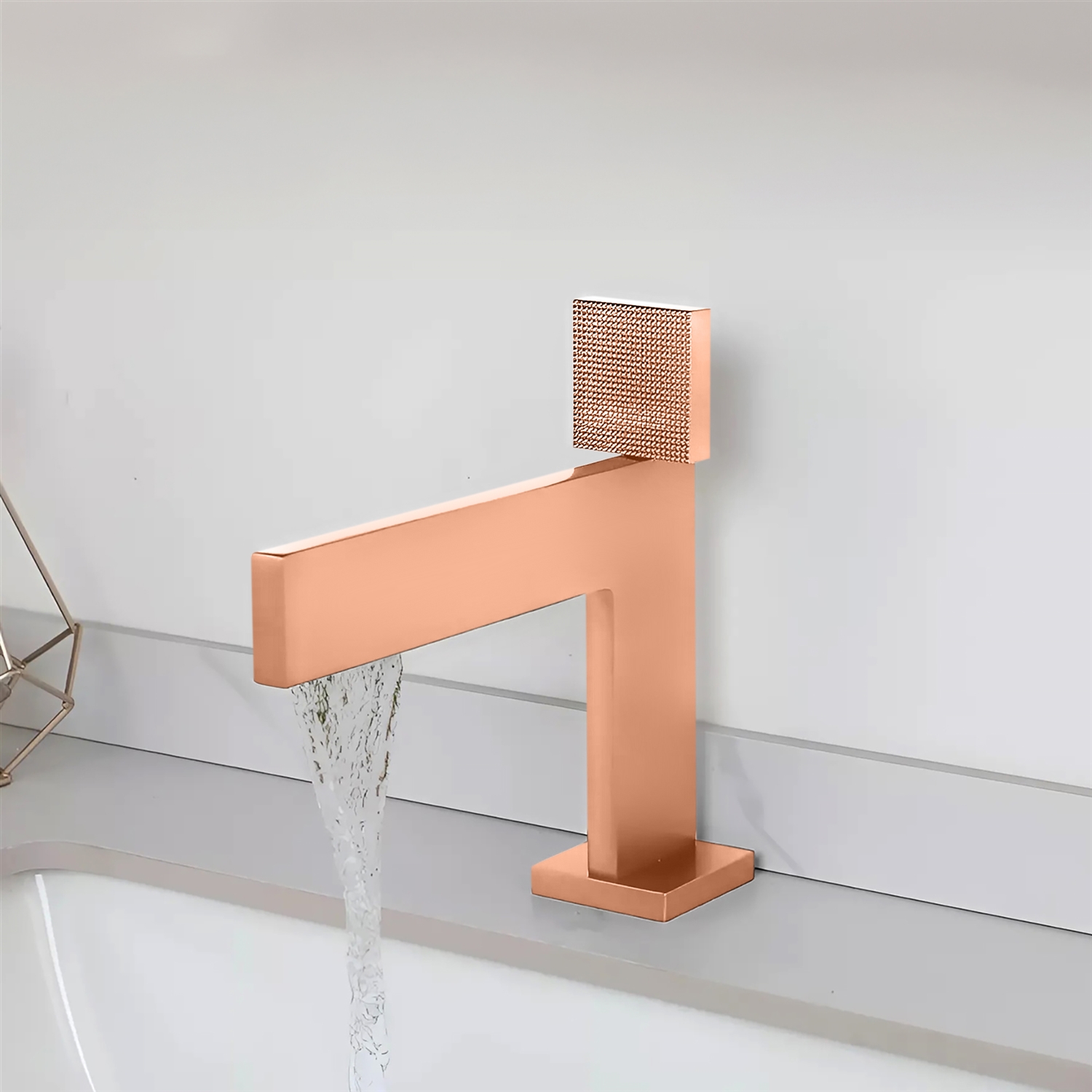 BathSelect BS7770RG Rose Gold Bathroom Faucet