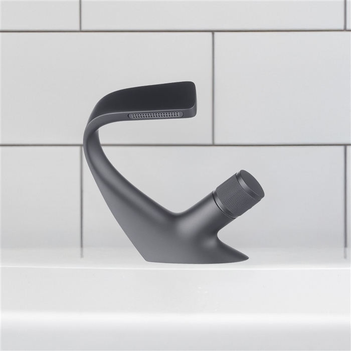 BathSelect Rion Trace Gun Metal Gray Temperature Controlled Faucet