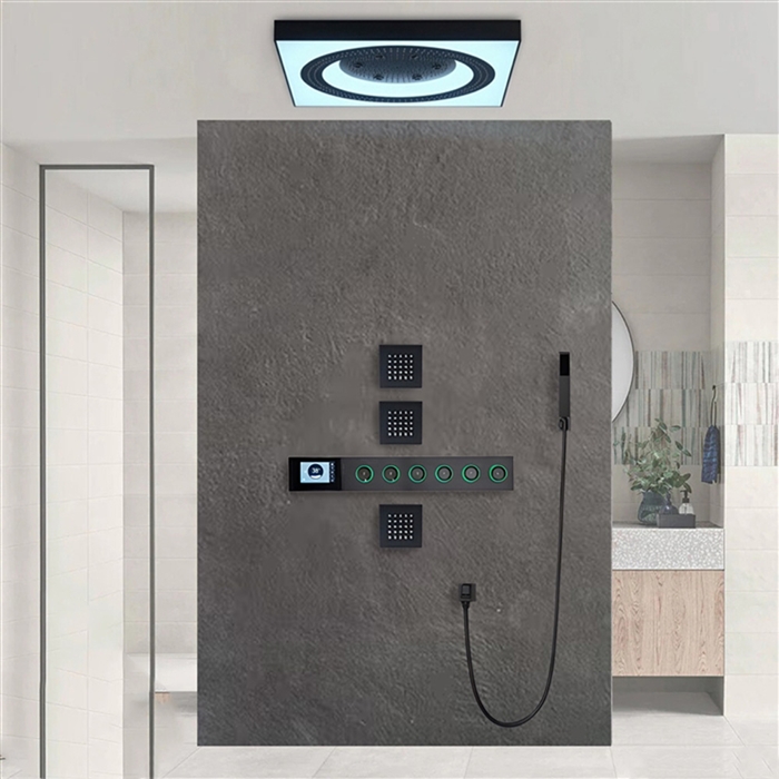 Complete shower system for engineering review
