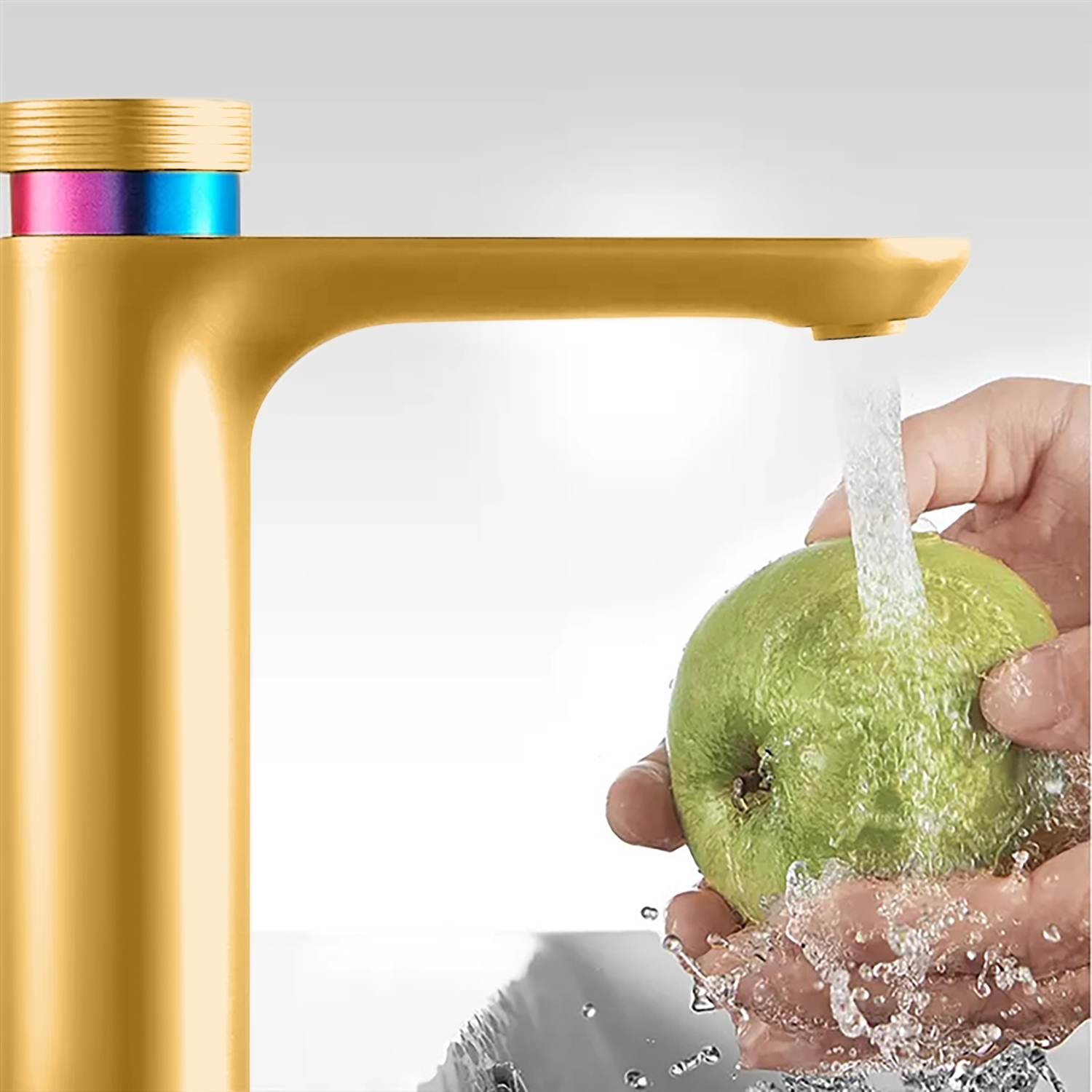 BathSelect BS7794 Gold Waterfall Bathroom Faucet