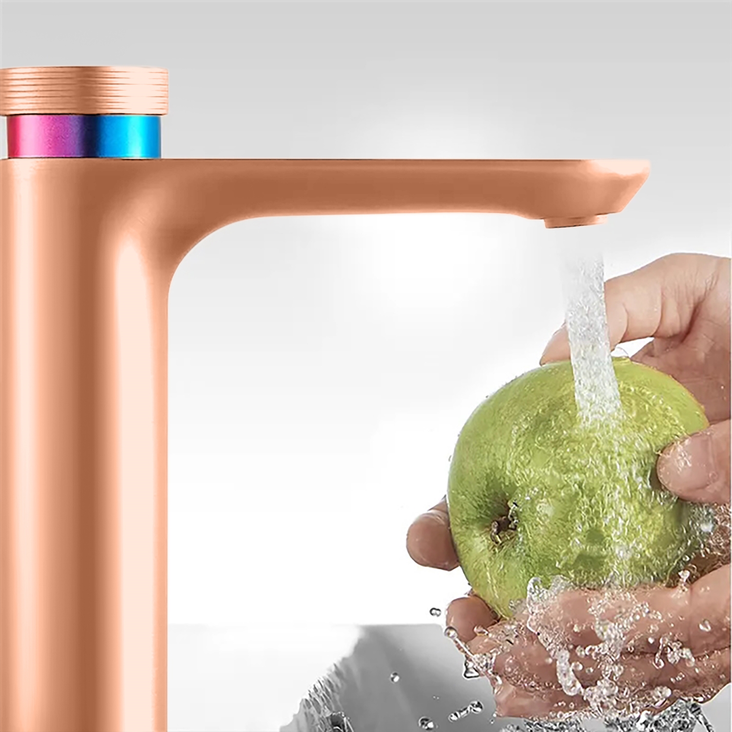 BathSelect BS7794 Rose Gold Waterfall Bathroom Faucet