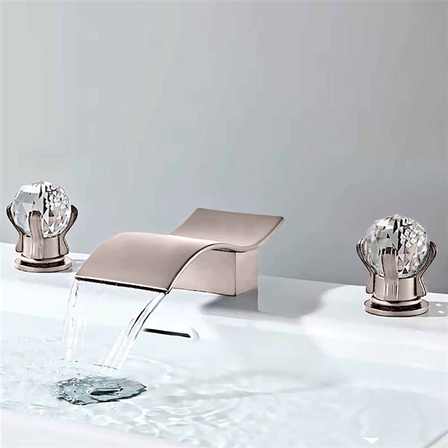 BathSelect BS7801 Brushed Nickel Bathroom Faucet