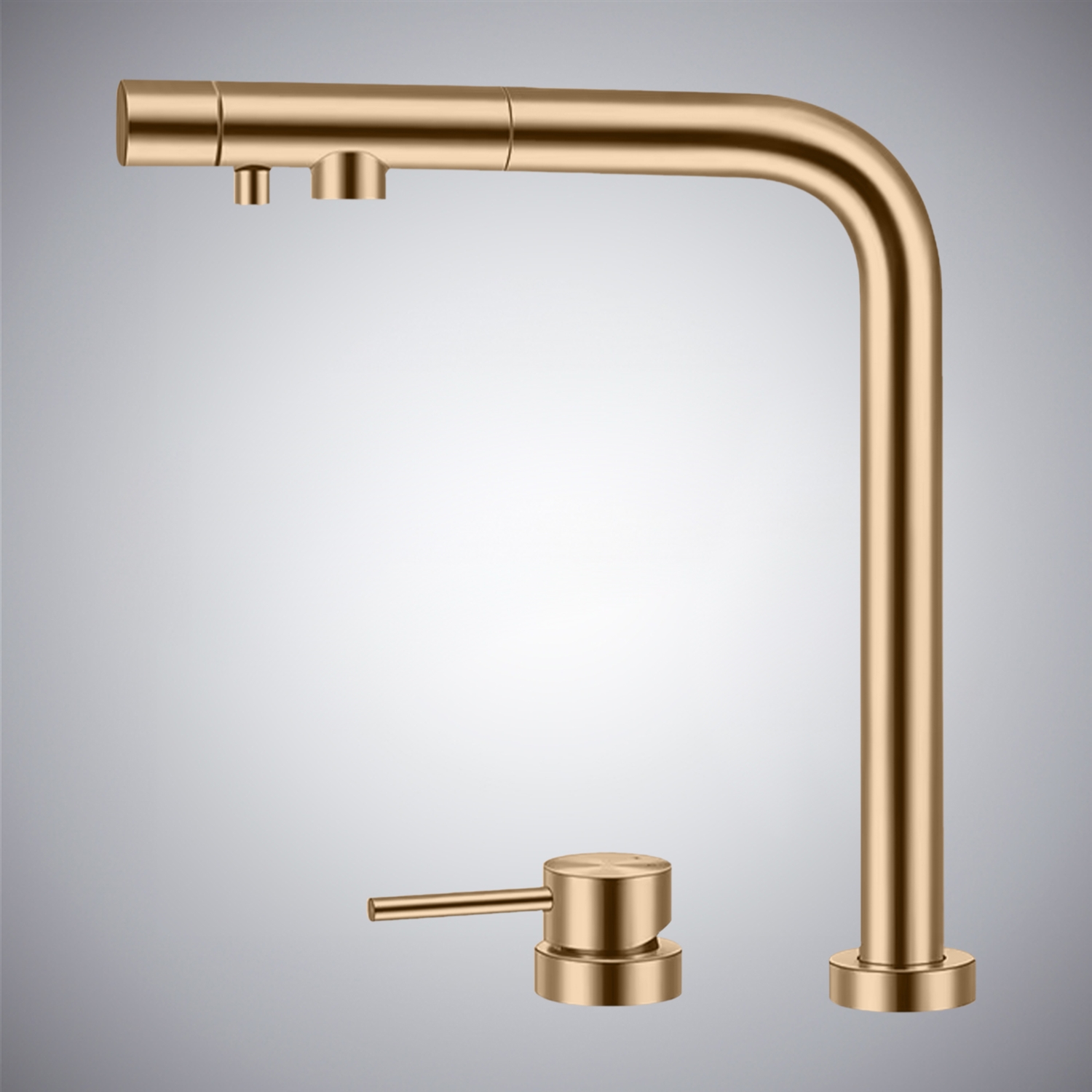 BathSelect Rivage Champagne 3 In 1 Hot And Cold Pull Out Kitchen Faucet