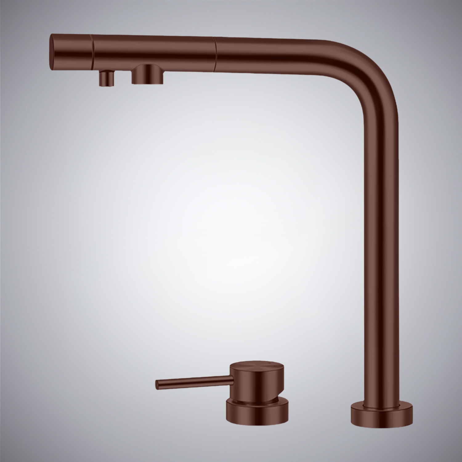 BathSelect Rivage Oil Rubbed Bronze 3 In 1 Hot And Cold Pull Out Kitchen Faucet