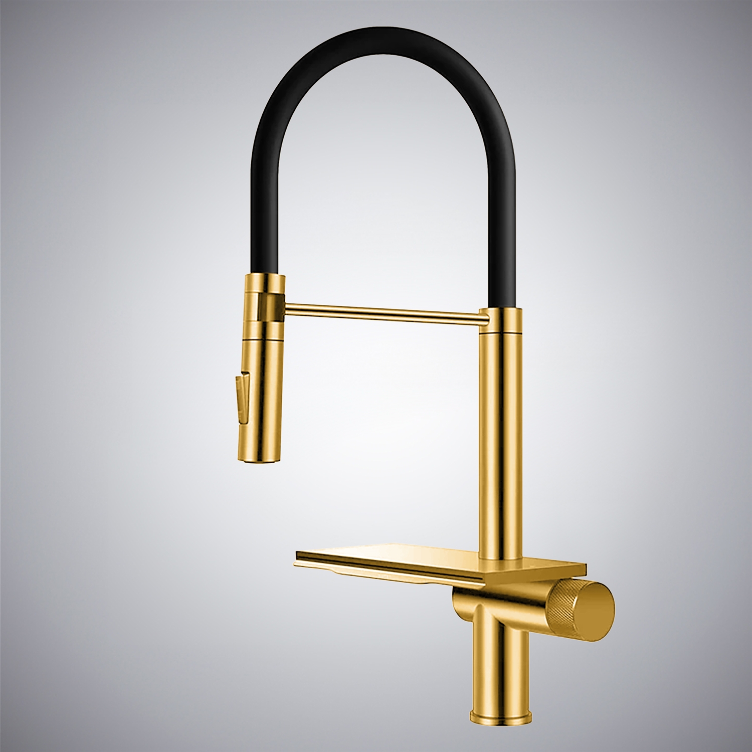 BathSelect Serein Gold Hot And Cold Multifunctional Kitchen Faucet
