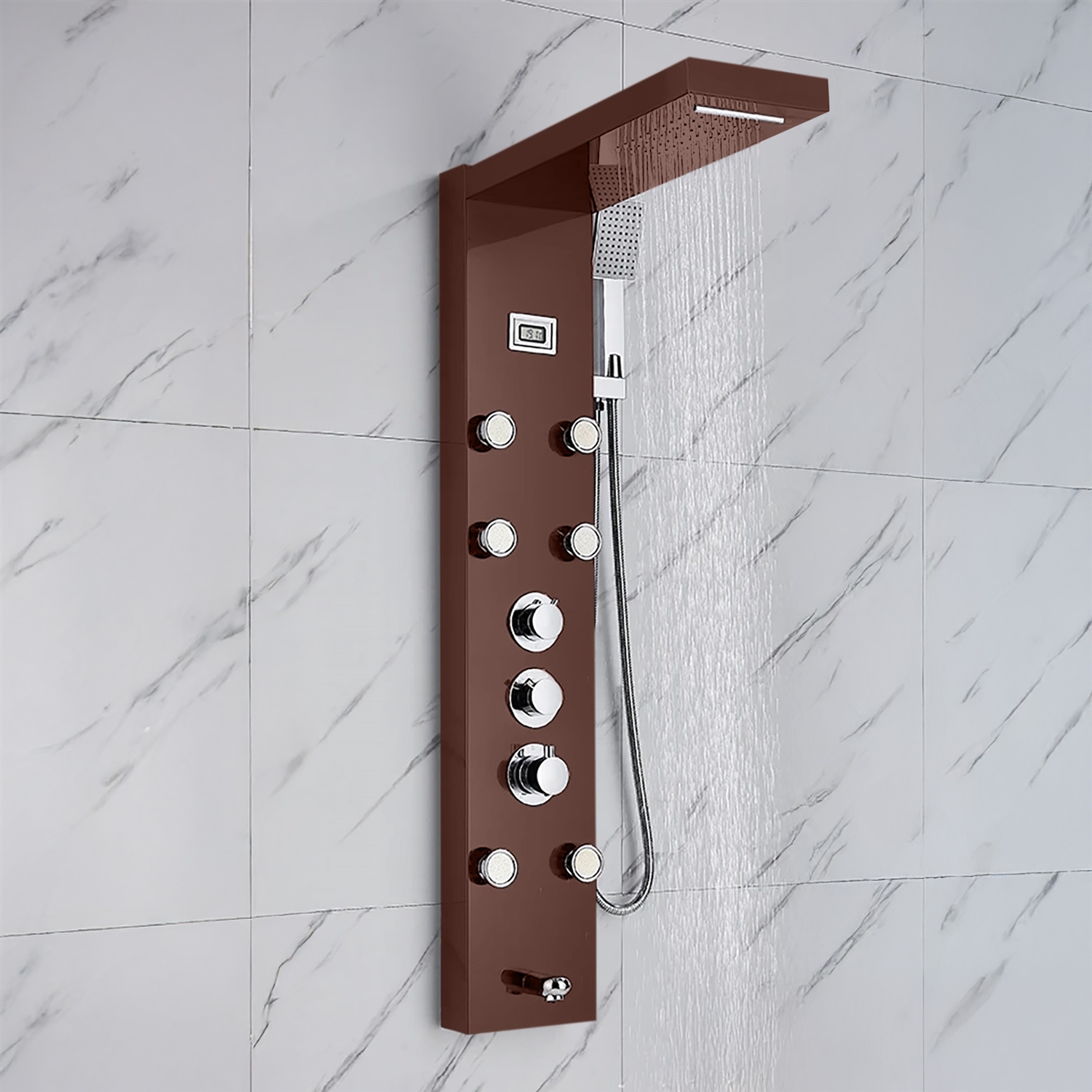 Concealed thermostatic mixer prepared for operating-pressure review