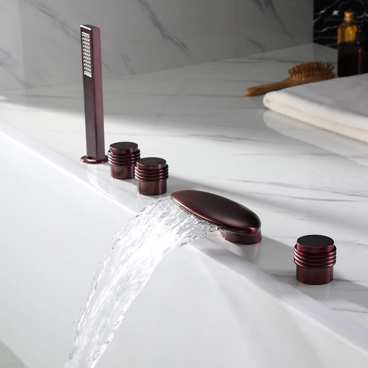 Vincci Oil Rubbed Bronze Widespread Bathtub Faucet