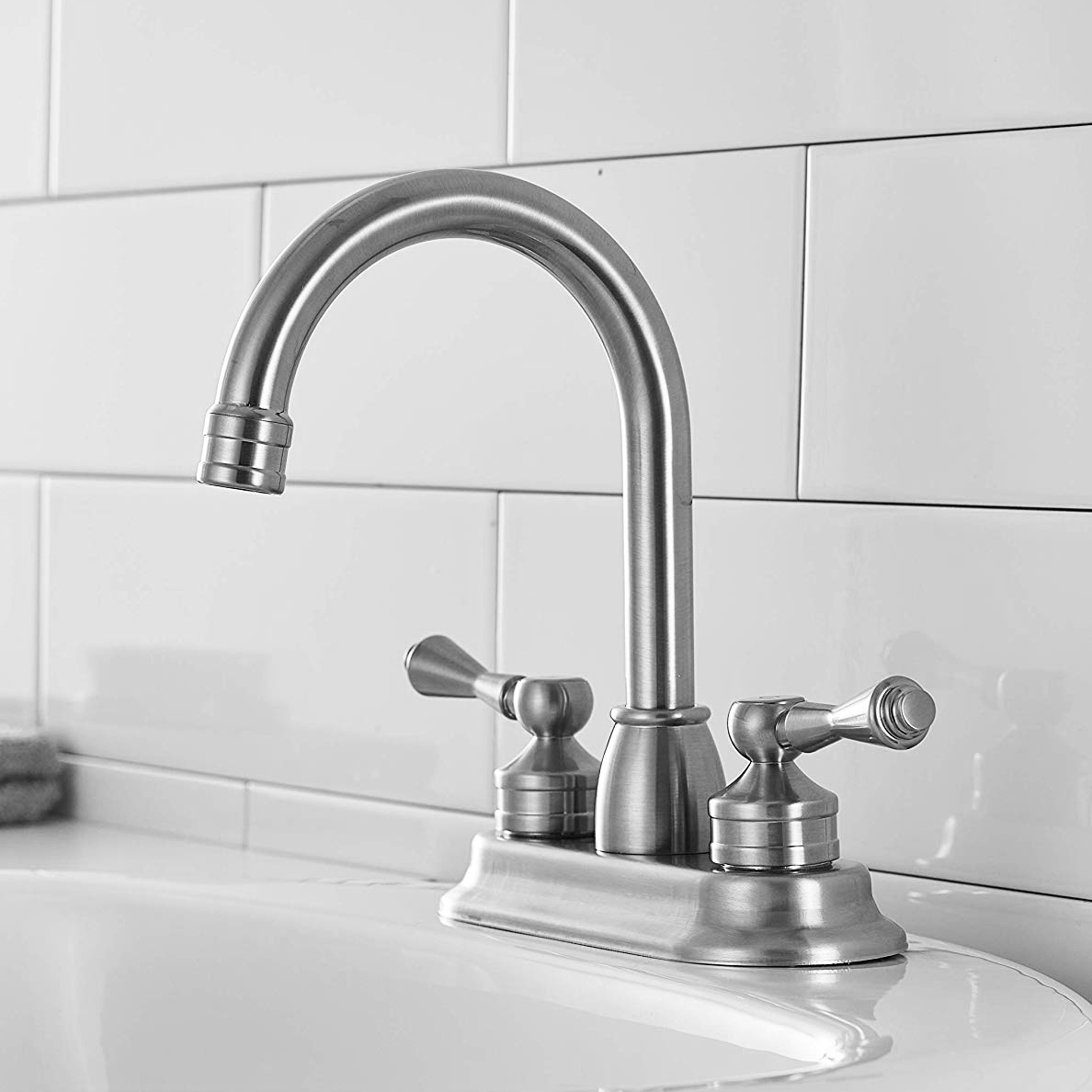 Rennes Dual Handle Solid Brass Bathroom Sink Faucet