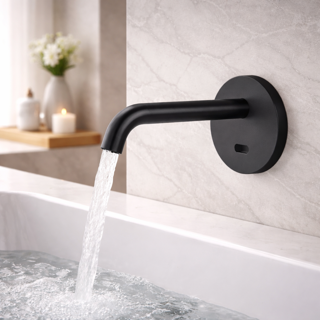 Bravat in-wall commercial electric instant water heater automatic faucet