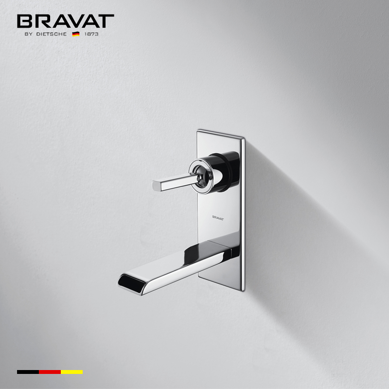 Bravat Wall Mount Square Shower Faucet