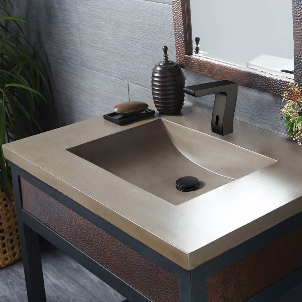 Bravat Trio Commercial Automatic motion sensor touchless faucets Oil Rubbed Bronze Finish