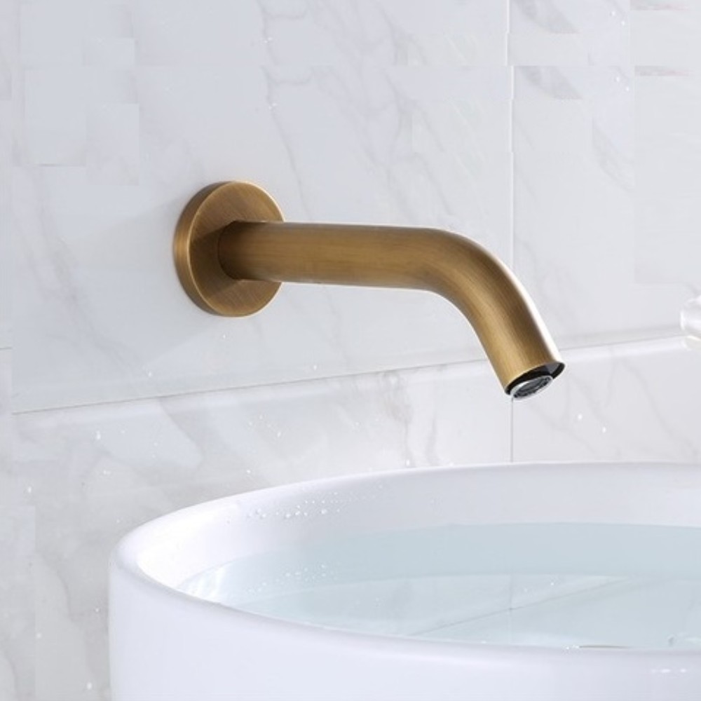 BathSelect BST-293AG Antique Gold Touchless Sensor Faucet
