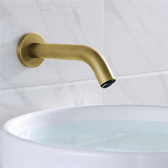 BathSelect BST-293BG Brushed Gold Touchless Sensor Faucet