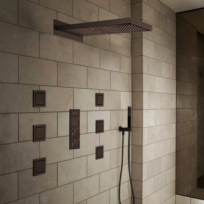 Oil Rubbed Bronze Finish Ultra Shower Set