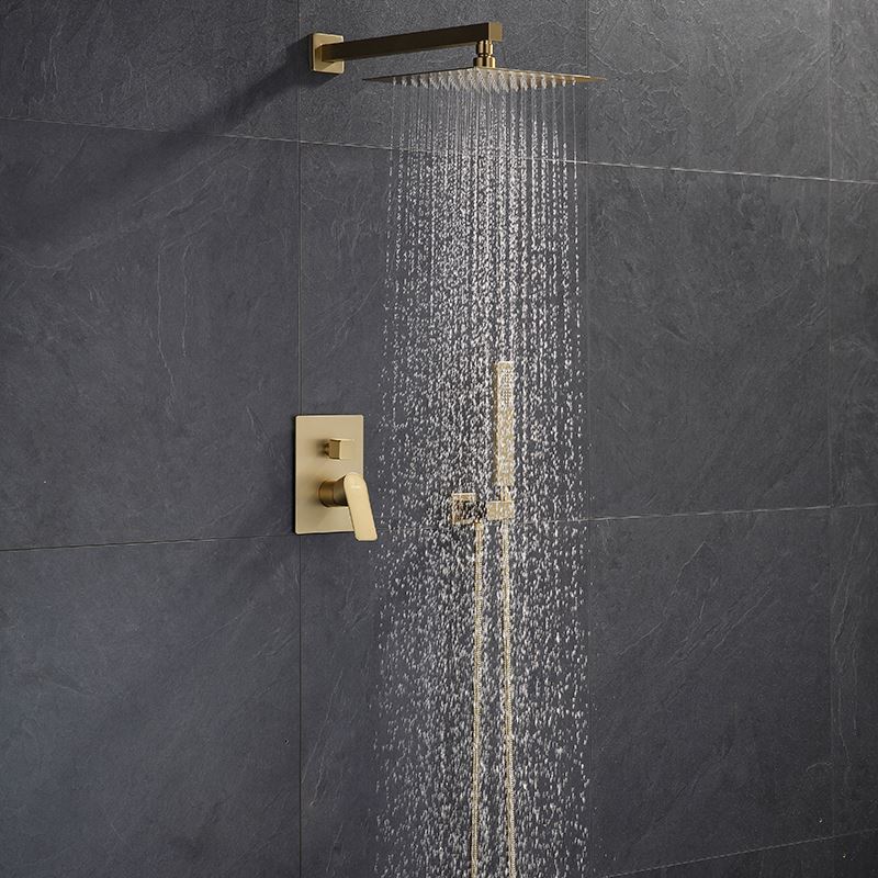BathSelect Dax Brushed Gold Bathroom Shower Combo Set