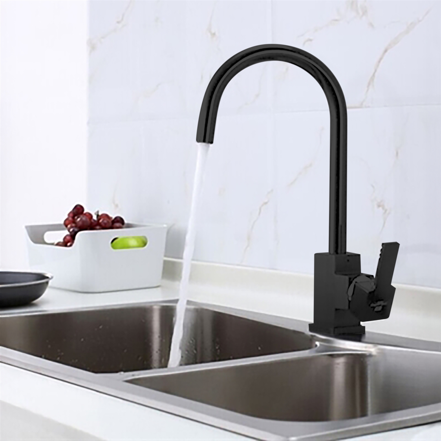 BathSelect Paluzza Black Kitchen Faucets