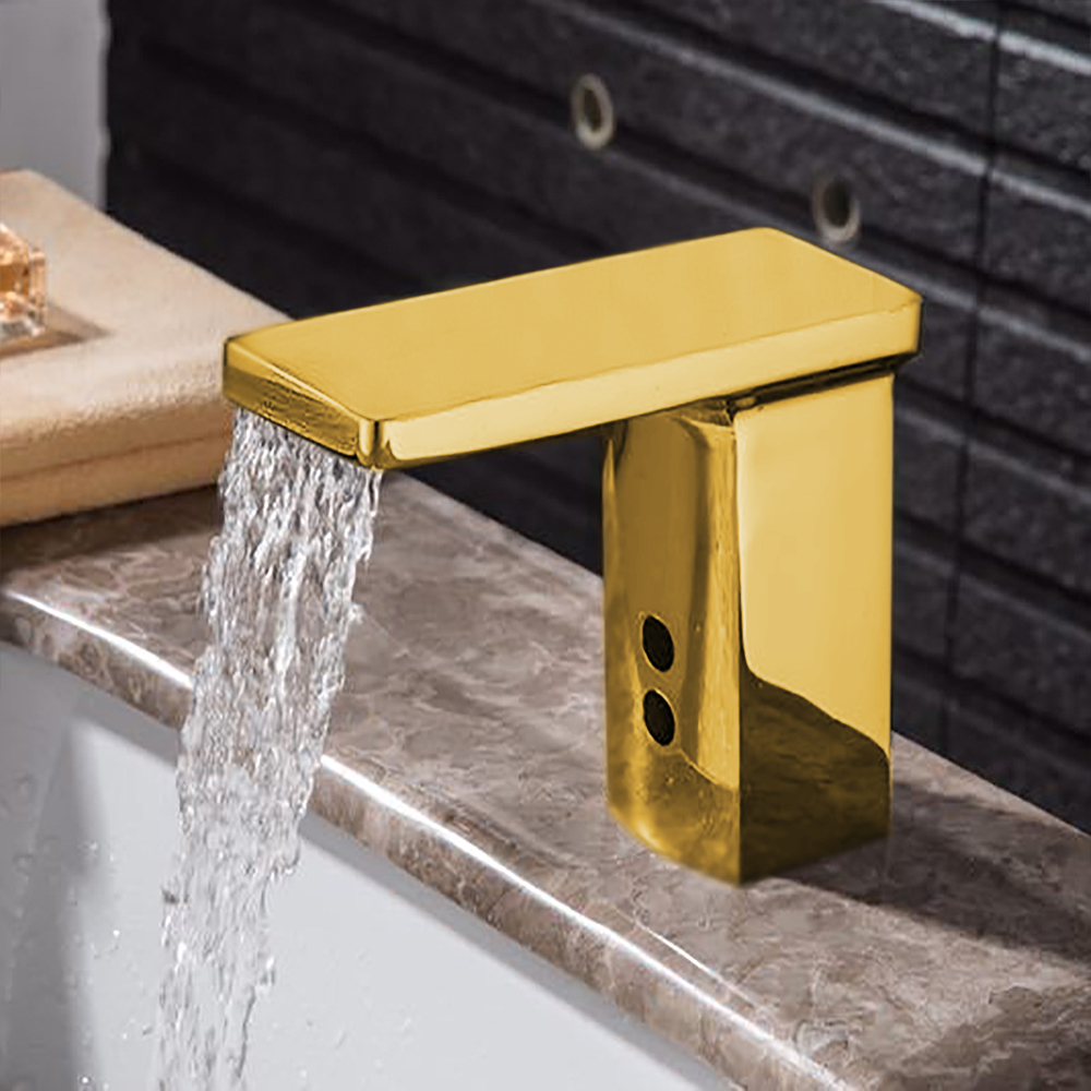 Alinea Polished Gold Tone Finish Commercial Sensor Faucet