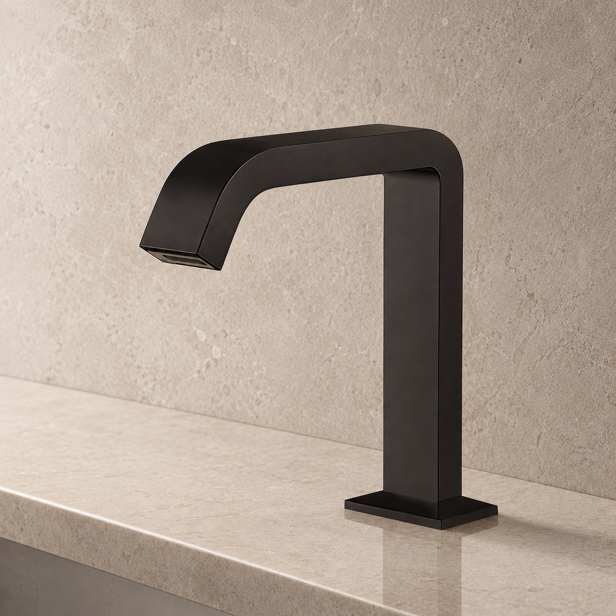 BathSelect automatic commercial hands-free bathroom sink faucet for high-traffic public washrooms