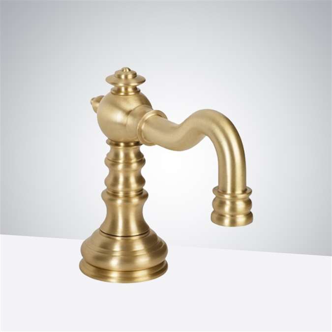 Luxury touchless faucet for landmark cultural venue restrooms