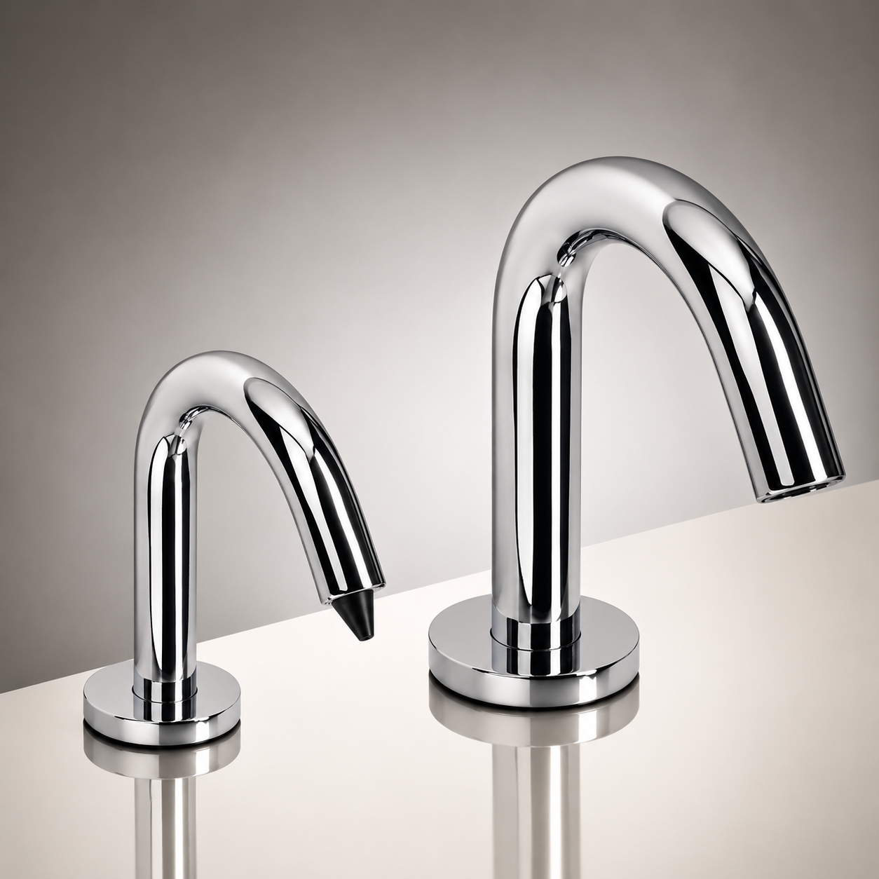 Lano Goose Neck Dual Commercial Sensor Faucet for high-traffic restroom sensor faucet planning