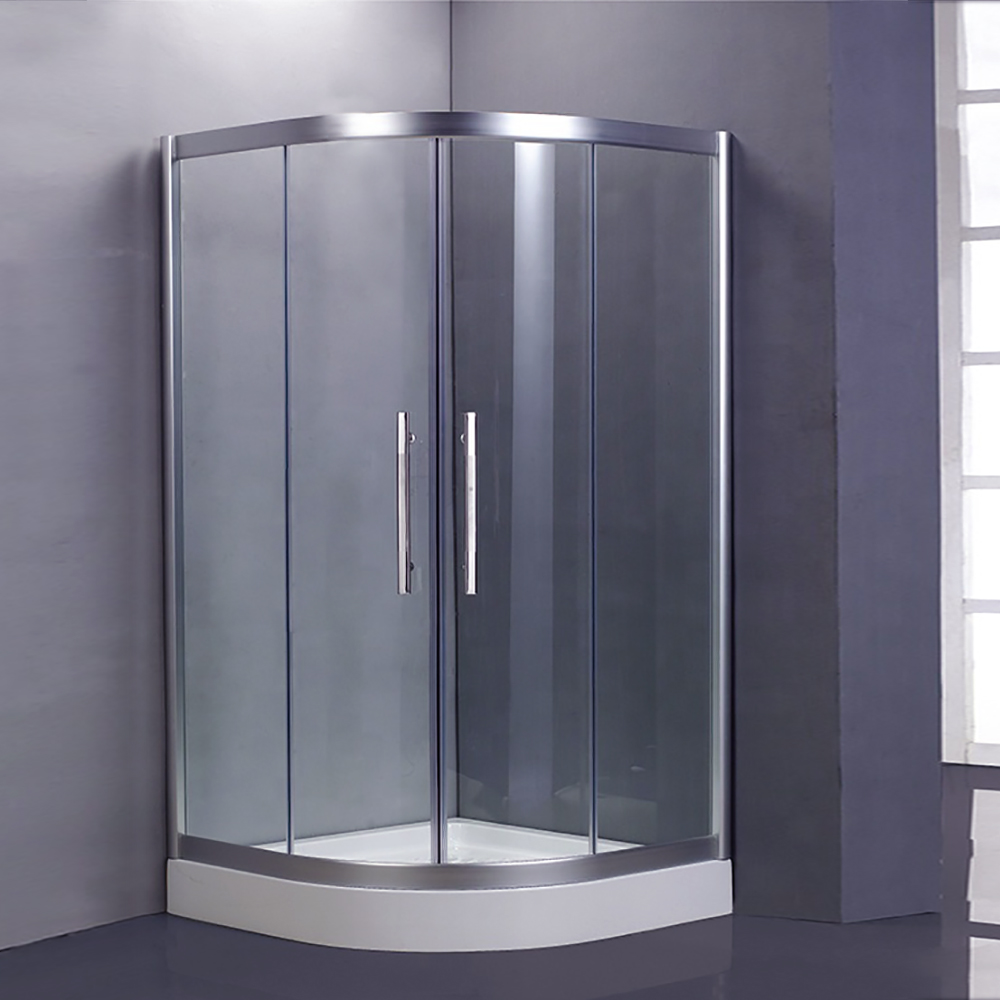 Arc Style Tempered Glass Freestanding Bath Shower Enclosure