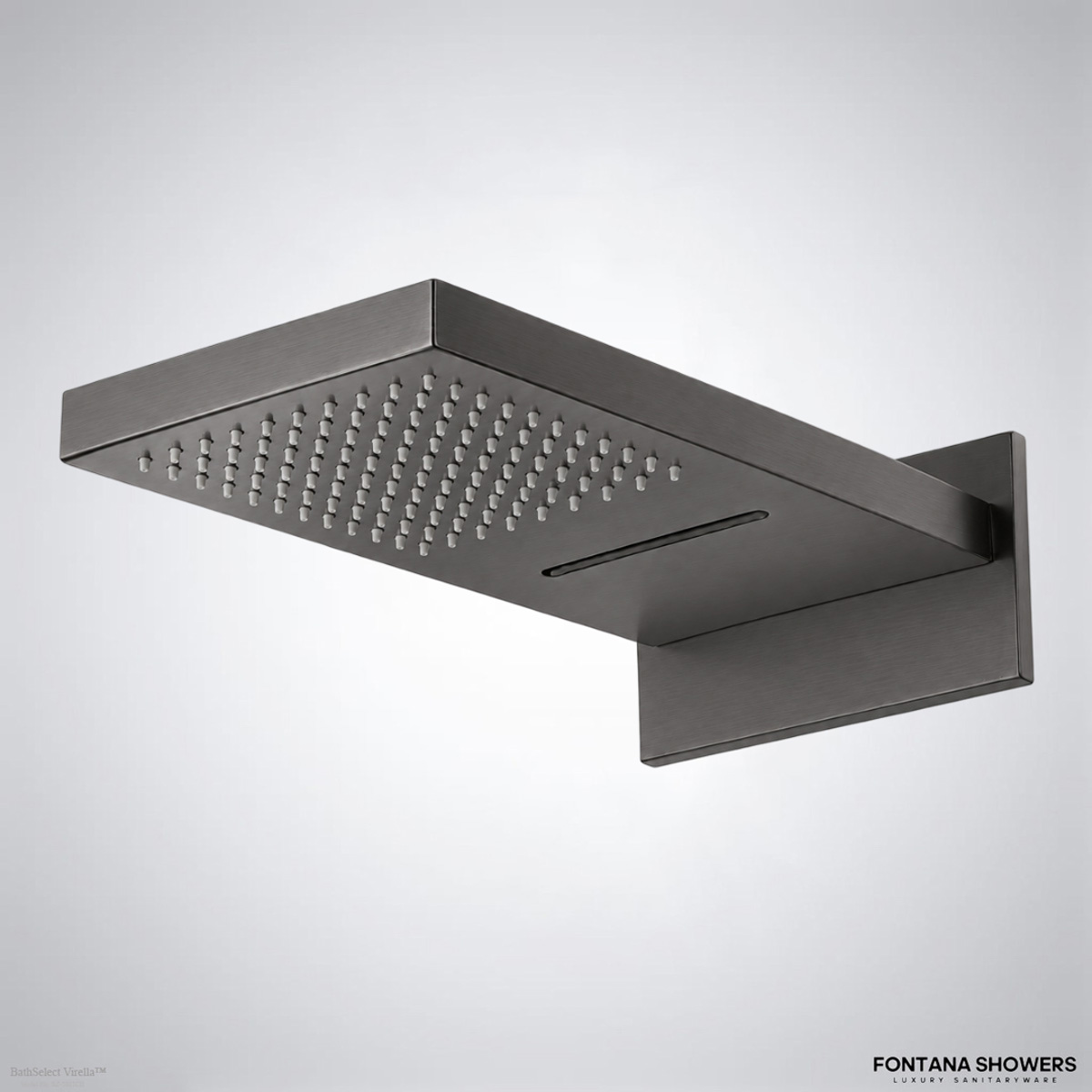 Waterproofed wall penetrations surrounding concealed shower components