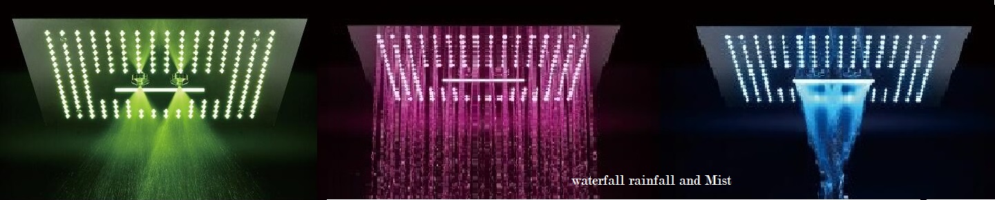 BathSelect 16 Inch LED Chrome Shower Head