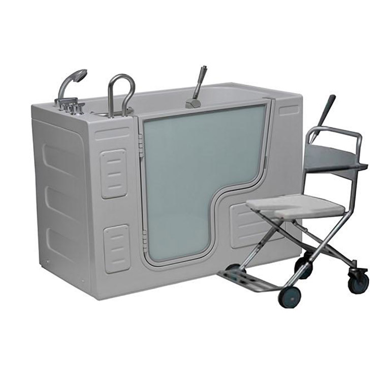 BathSelect Bari Small Corner Walk-in Bathtub With Shower