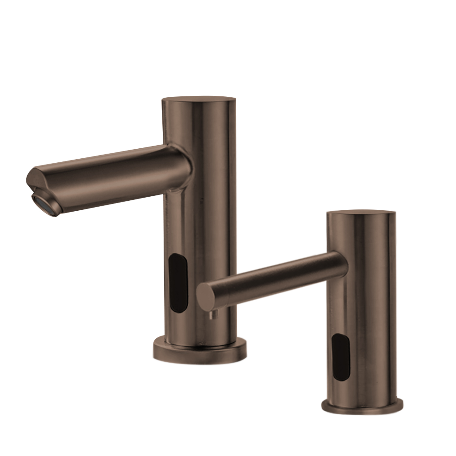 BathSelect Light Oil Rubbed Bronze Freestanding Dual Automatic Sensor Faucet and Soap Dispenser